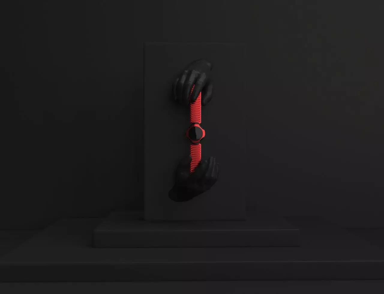 medusa pair of gloves and hand Free 3D model
