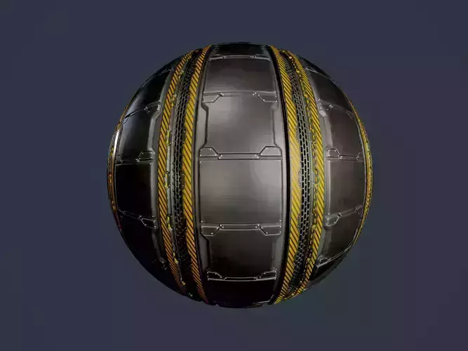 Sci-Fi Military Seamless PBR Texture 85 Texture