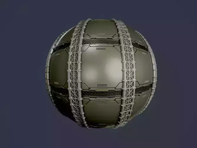 Sci-Fi Military Seamless PBR Texture 87 Texture