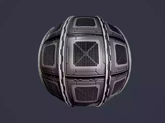 Sci-Fi Military Seamless PBR Texture 90 Texture