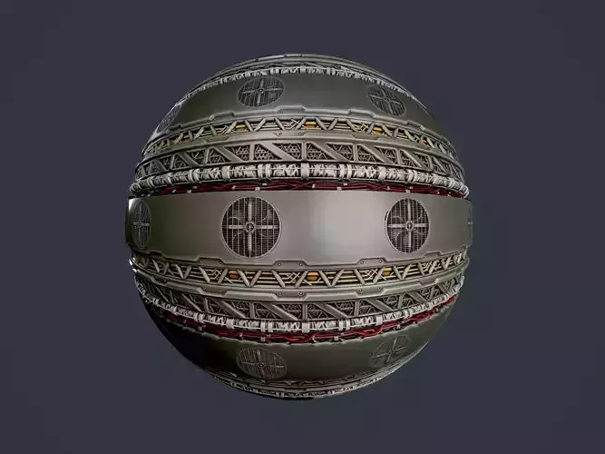 Sci-Fi Military Seamless PBR Texture 94 Texture