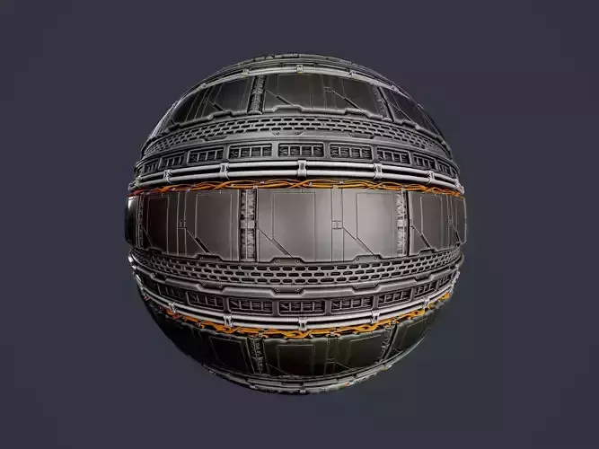Sci-Fi Military Seamless PBR Texture 96 Texture