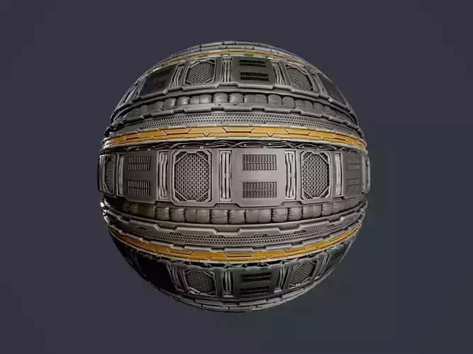 Sci-Fi Military Seamless PBR Texture 101 Texture