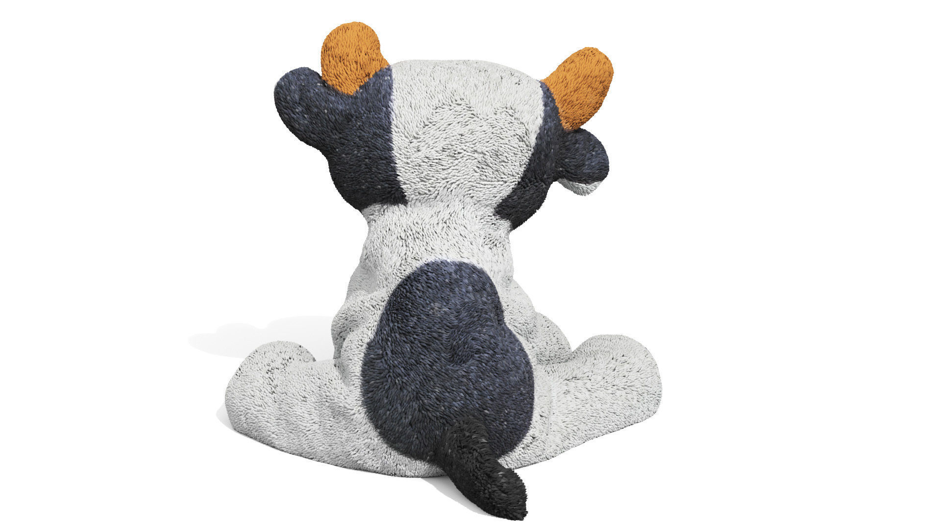 Toy Little Cow Low-poly 3D model_8