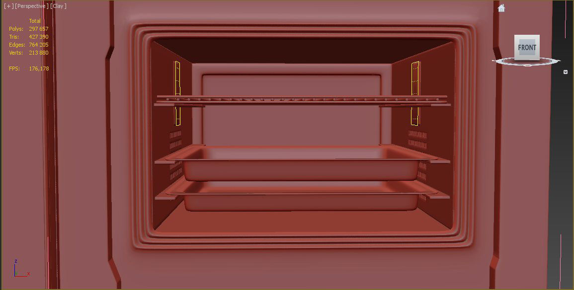 Gaggenau BS470101 and BS474101 Combi-steam oven 400 series  3D model_20
