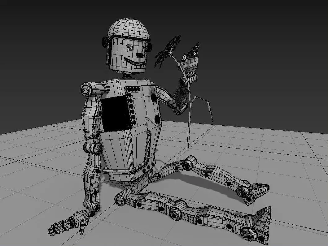 Happy Robot - Iron Flower Free 3D model