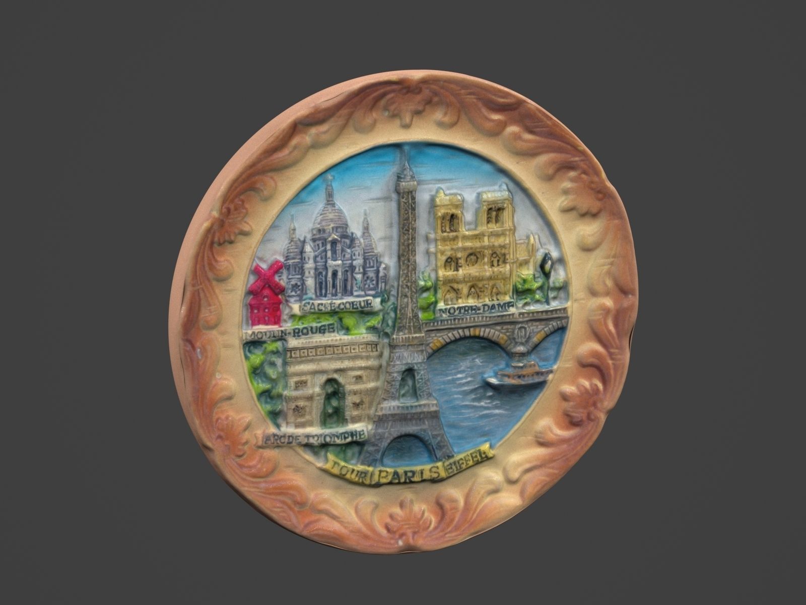 Paris Magnet Souvenir 3D print model_13