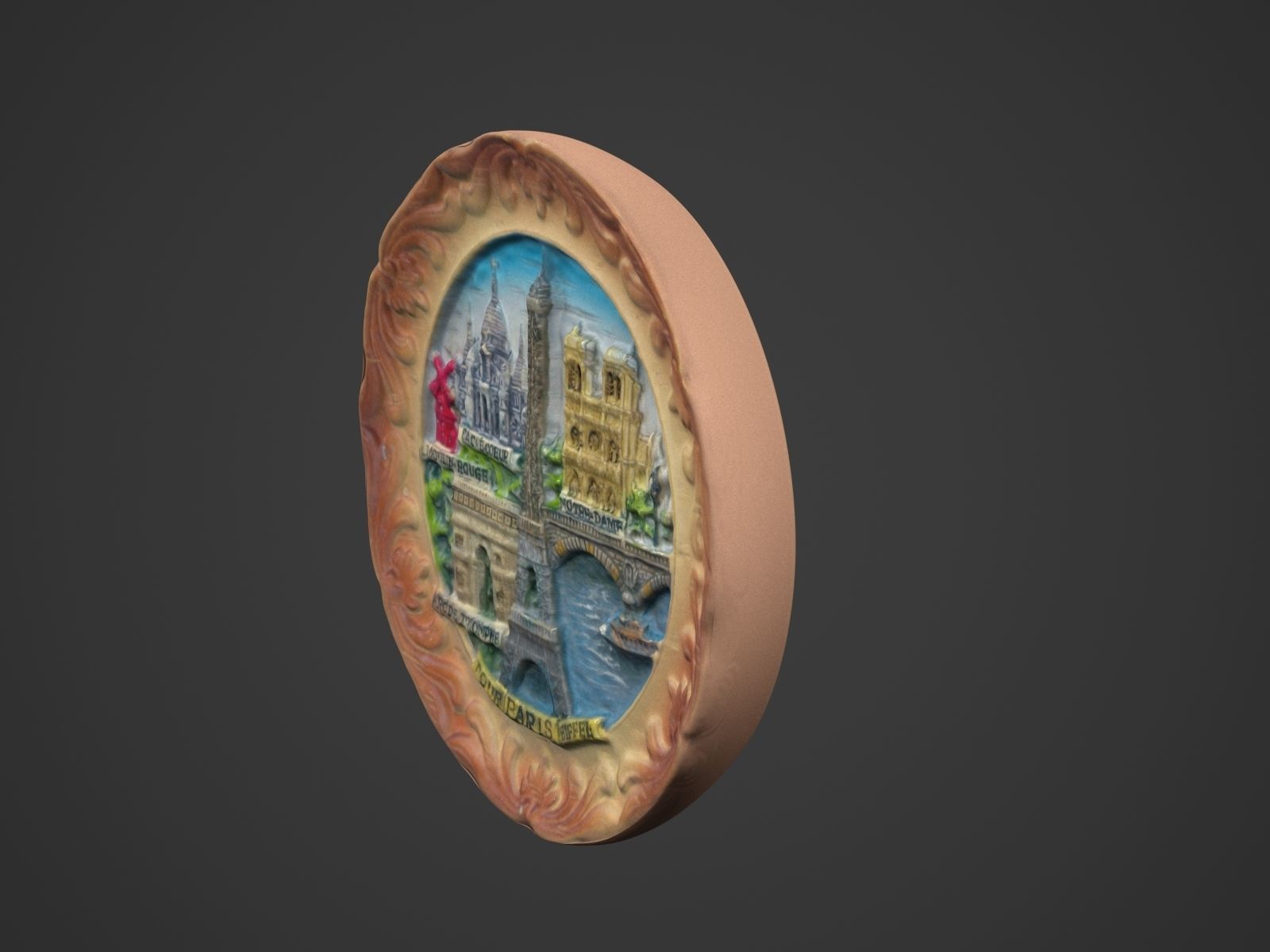 Paris Magnet Souvenir 3D print model_25