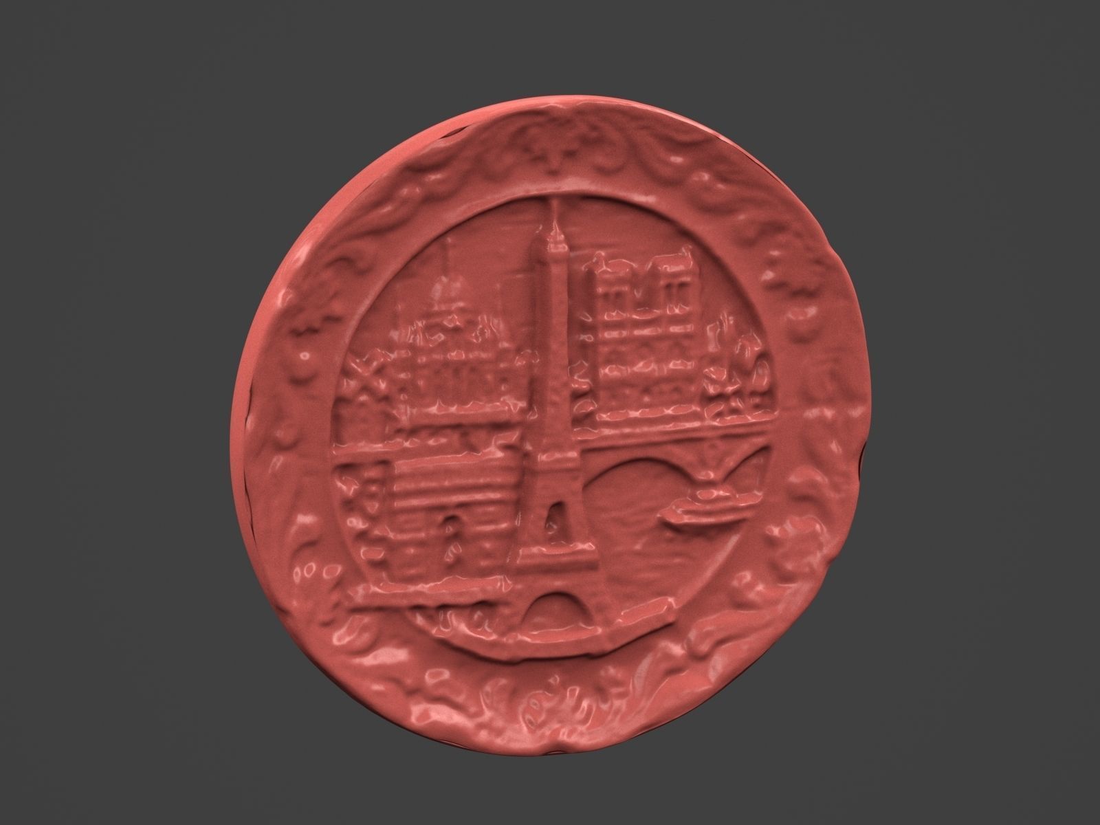 Paris Magnet Souvenir 3D print model_14