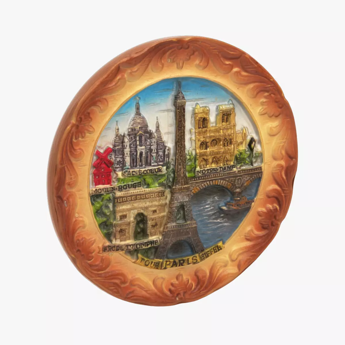 Paris Magnet Souvenir 3D print model_0