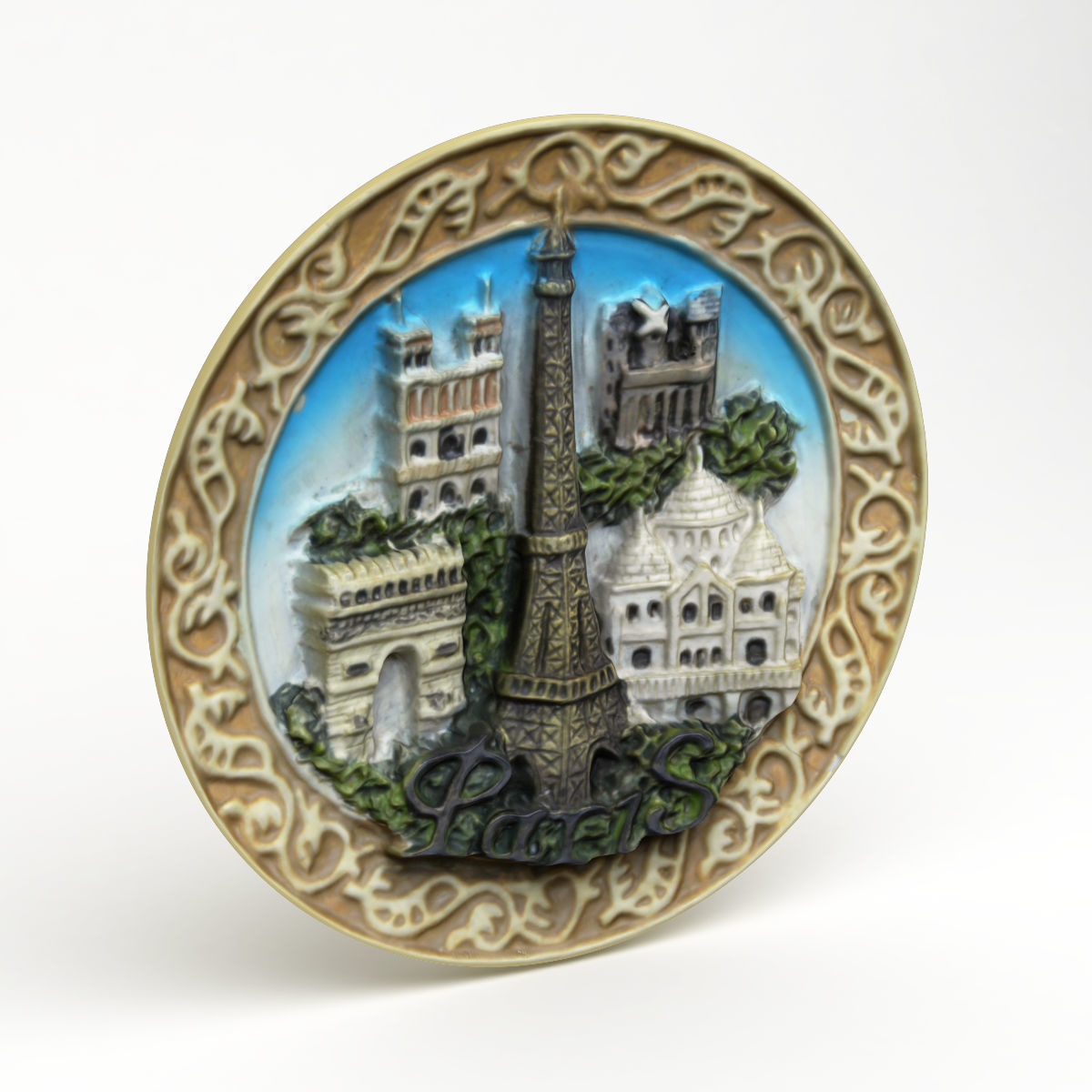 Paris Magnet Souvenir 2 3D print model_3