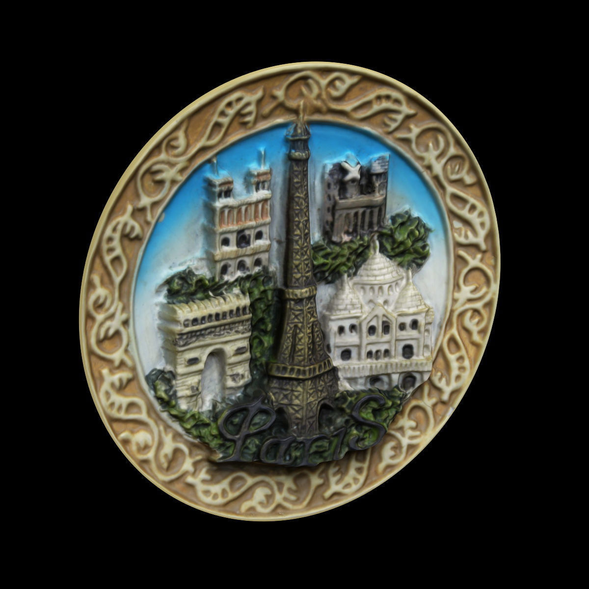 Paris Magnet Souvenir 2 3D print model_1