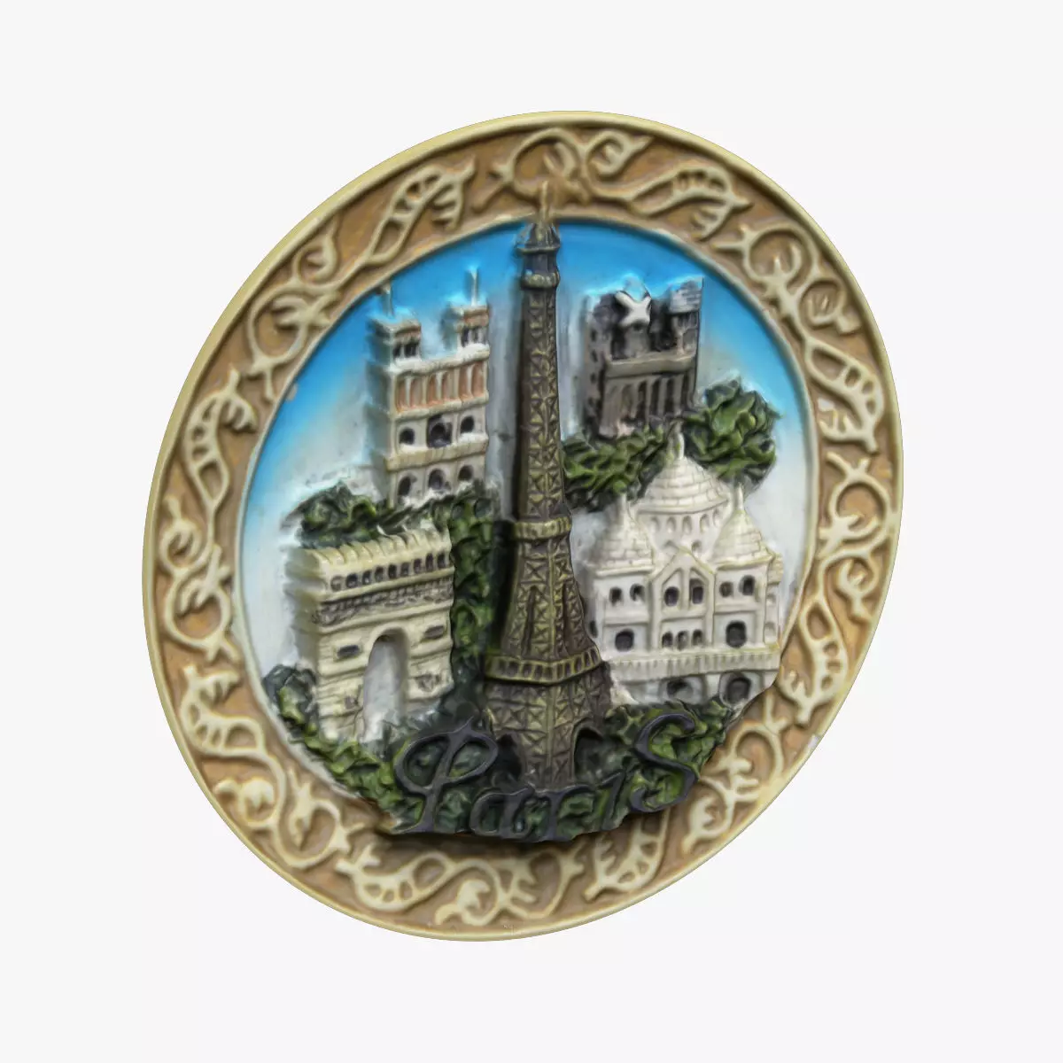 Paris Magnet Souvenir 2 3D print model_0