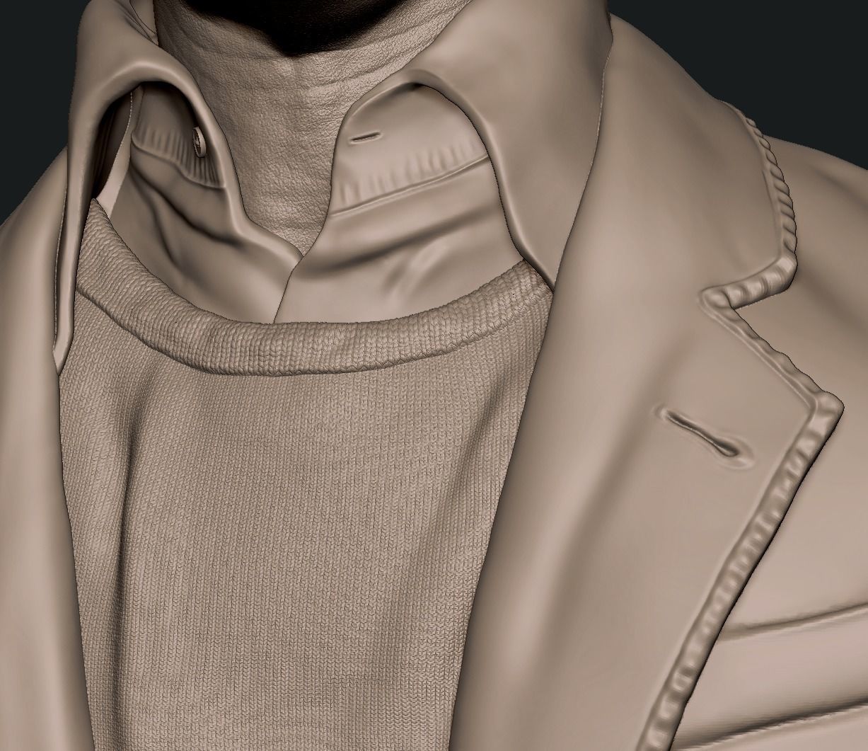 Sean Penn bust 3D print model_7