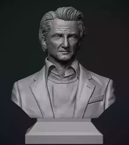 Sean Penn bust 3D print model