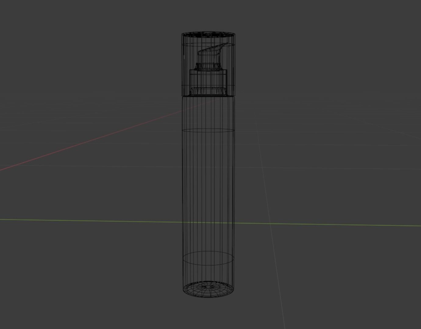Cosmetic jars tubes mocap five pieces 3D model_4