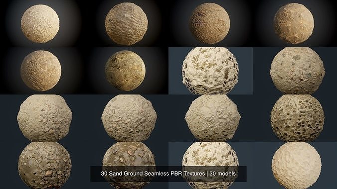 30 Sand Ground Seamless PBR Textures Texture