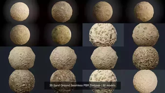 30 Sand Ground Seamless PBR Textures Texture