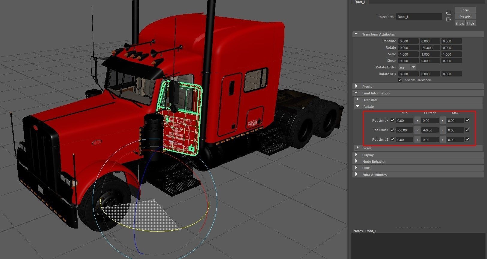Detailed Peterbilt 379 with interior  3D model_25
