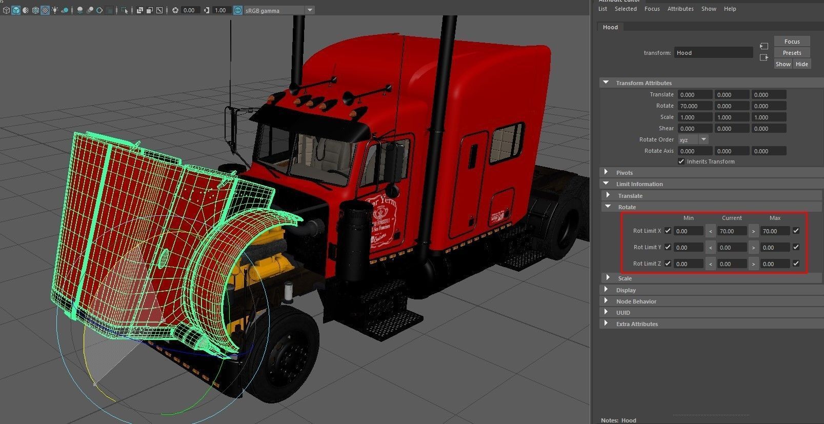 Detailed Peterbilt 379 with interior  3D model_24