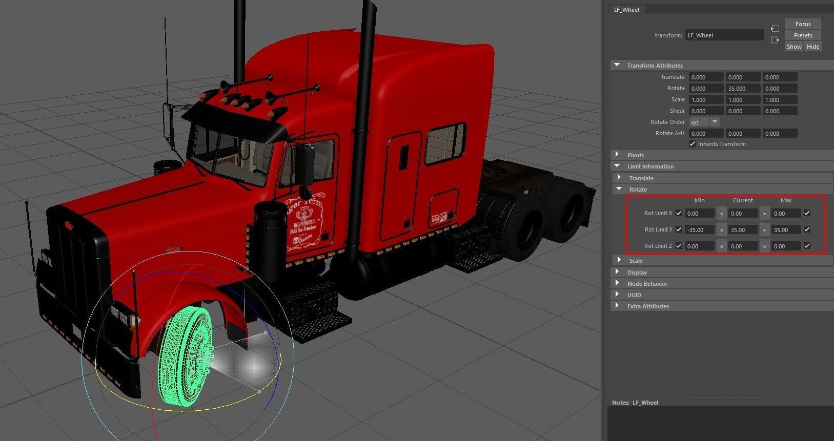 Detailed Peterbilt 379 with interior  3D model_26
