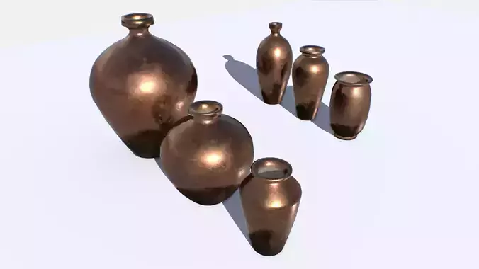 Old Copper Jars pack 1
