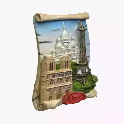 Paris Magnet Souvenir 3 3D print model