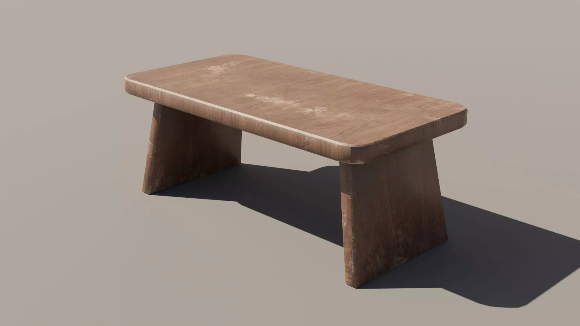 Japanese Table 3 Low-poly 3D model