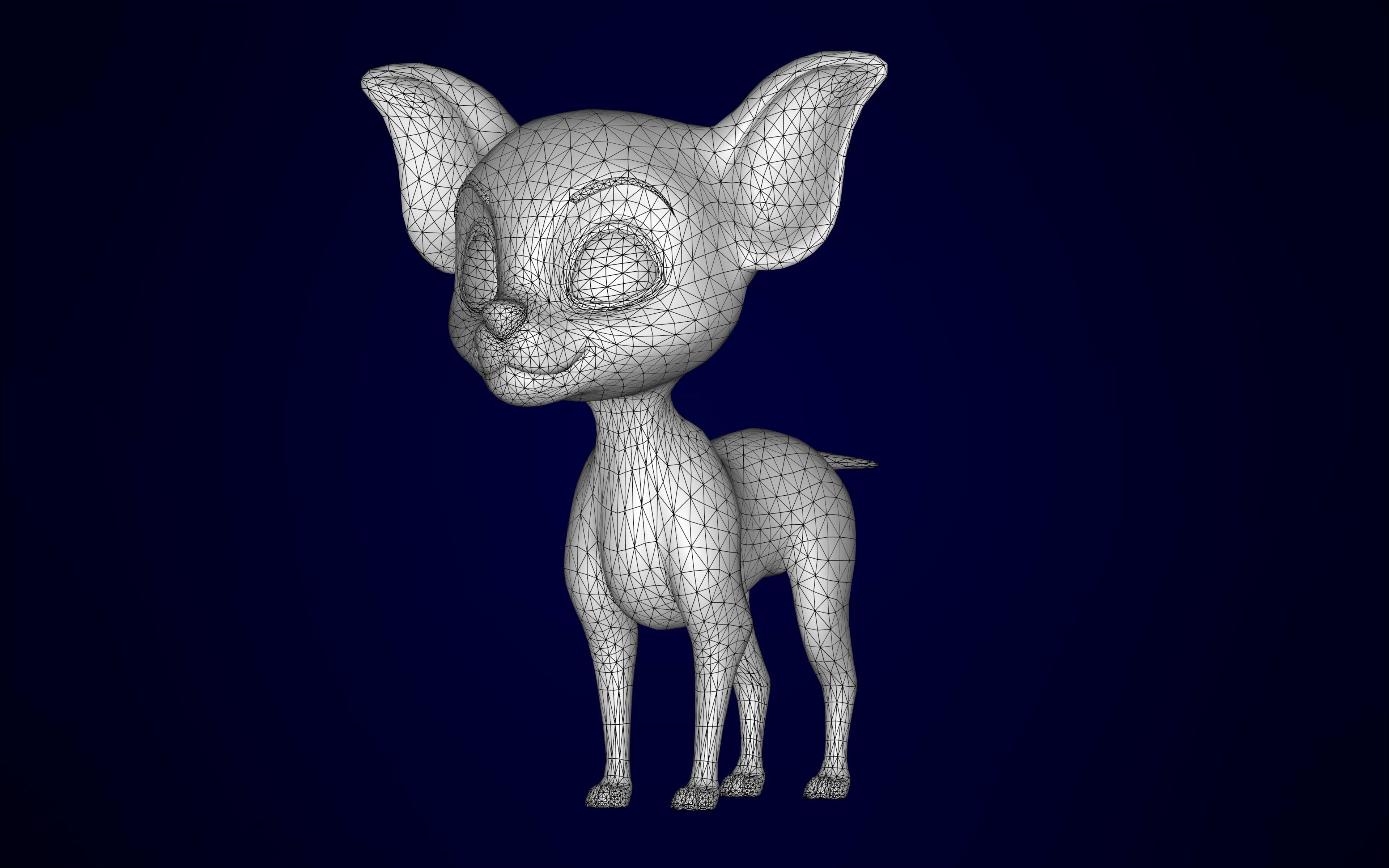 Puppies Pack Low-poly 3D model_11