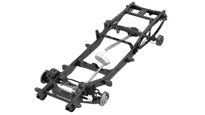 PICKUP TRUCK CHASSIS 4WD IFS 3D model