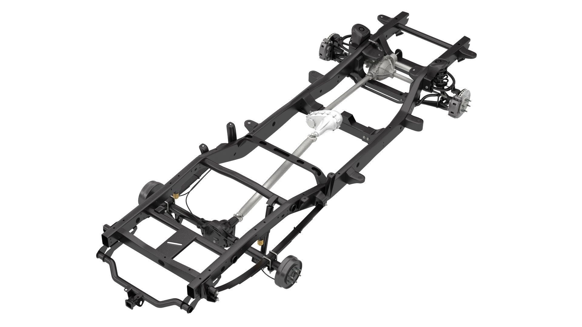 PICKUP TRUCK CHASSIS 4WD IFS 3D model_1