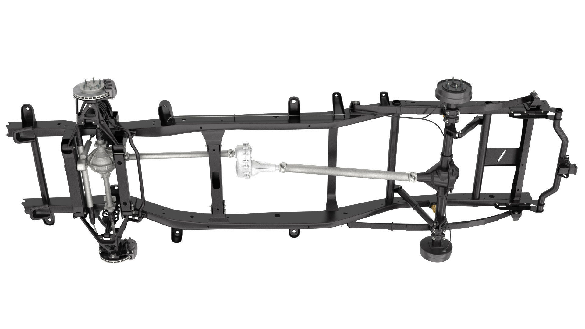 PICKUP TRUCK CHASSIS 4WD IFS 3D model_3