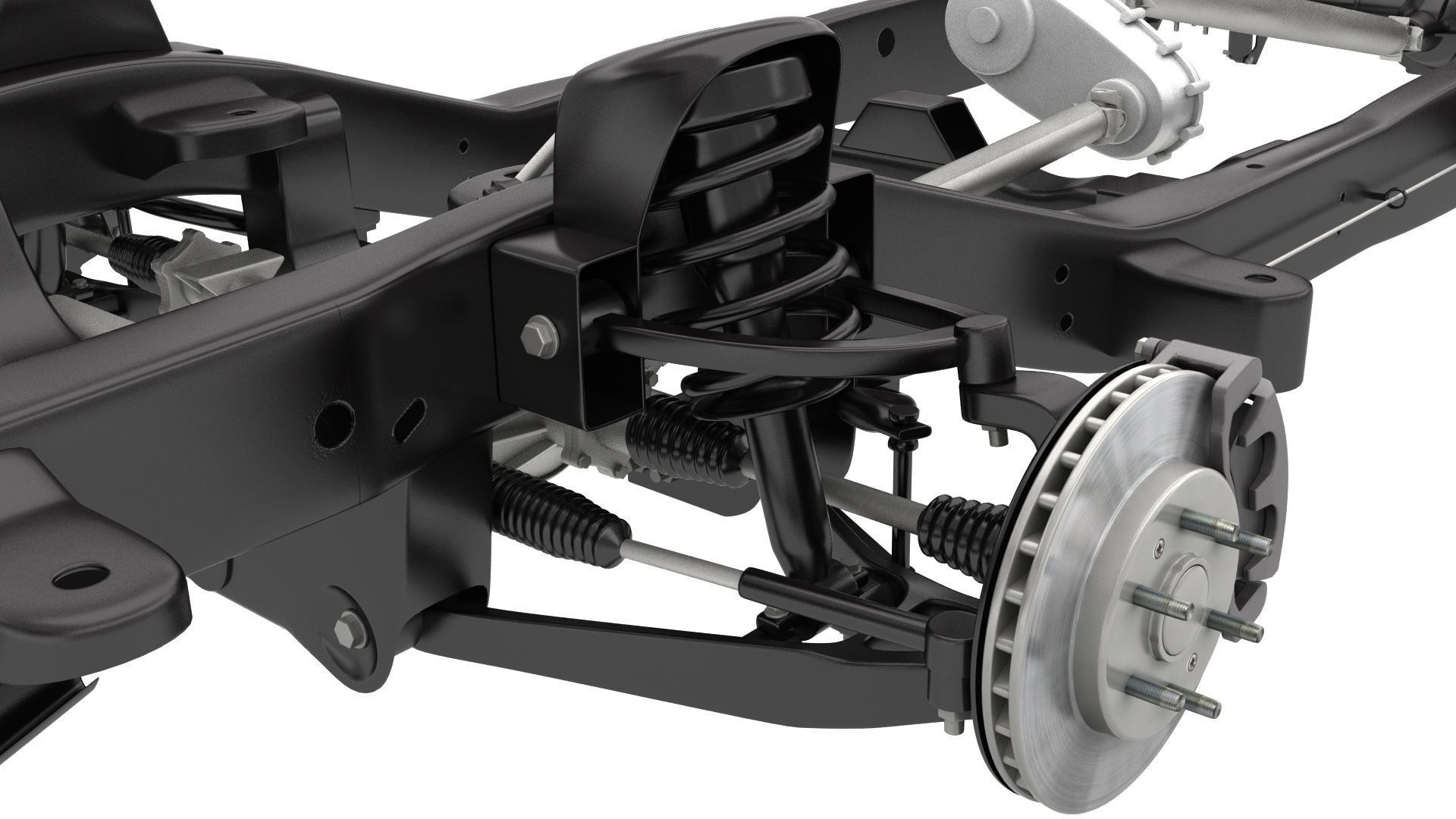 PICKUP TRUCK CHASSIS 4WD IFS 3D model_6