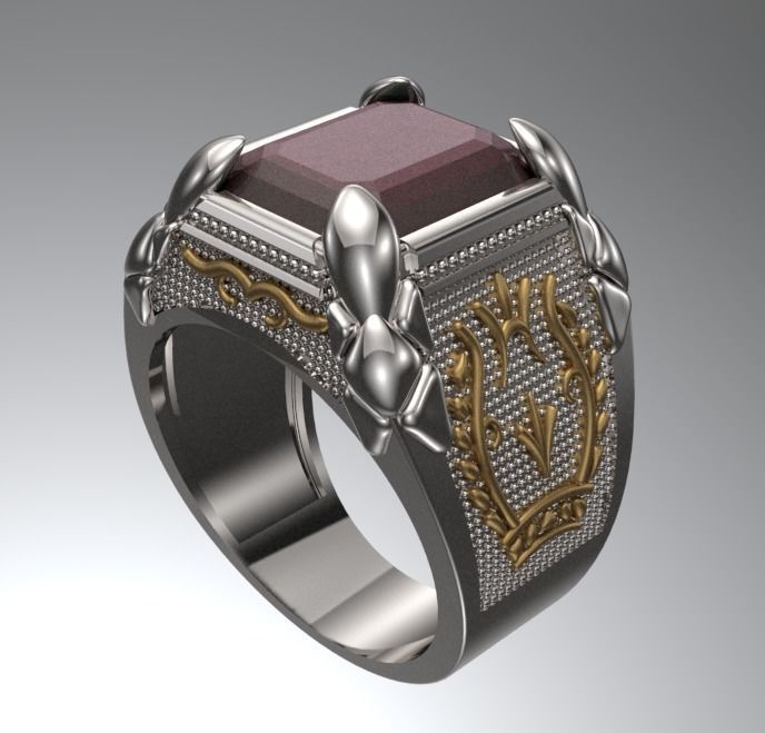 MENS RING  3D print model_2