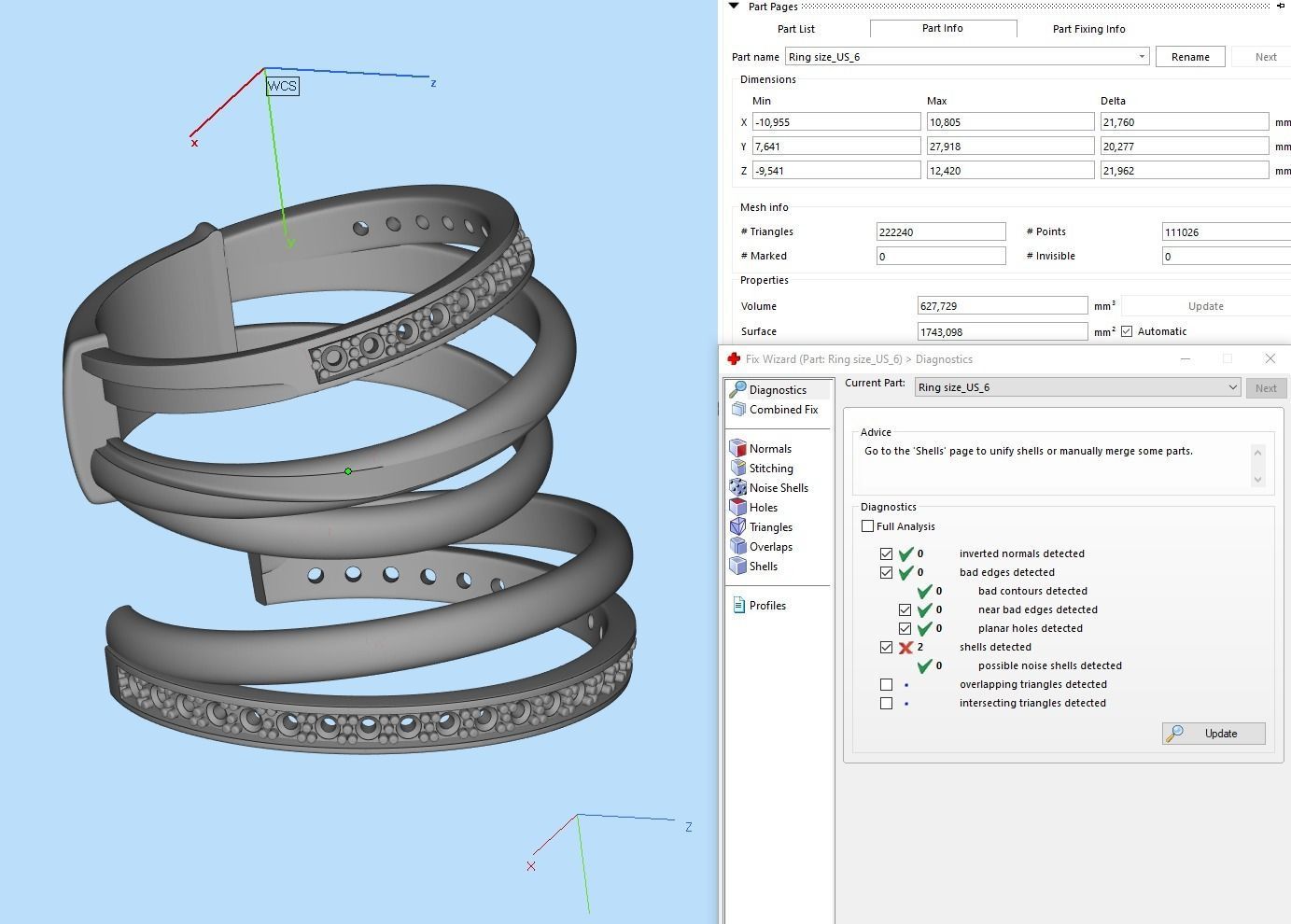 Diamond Allegra Ring 3D print model_11
