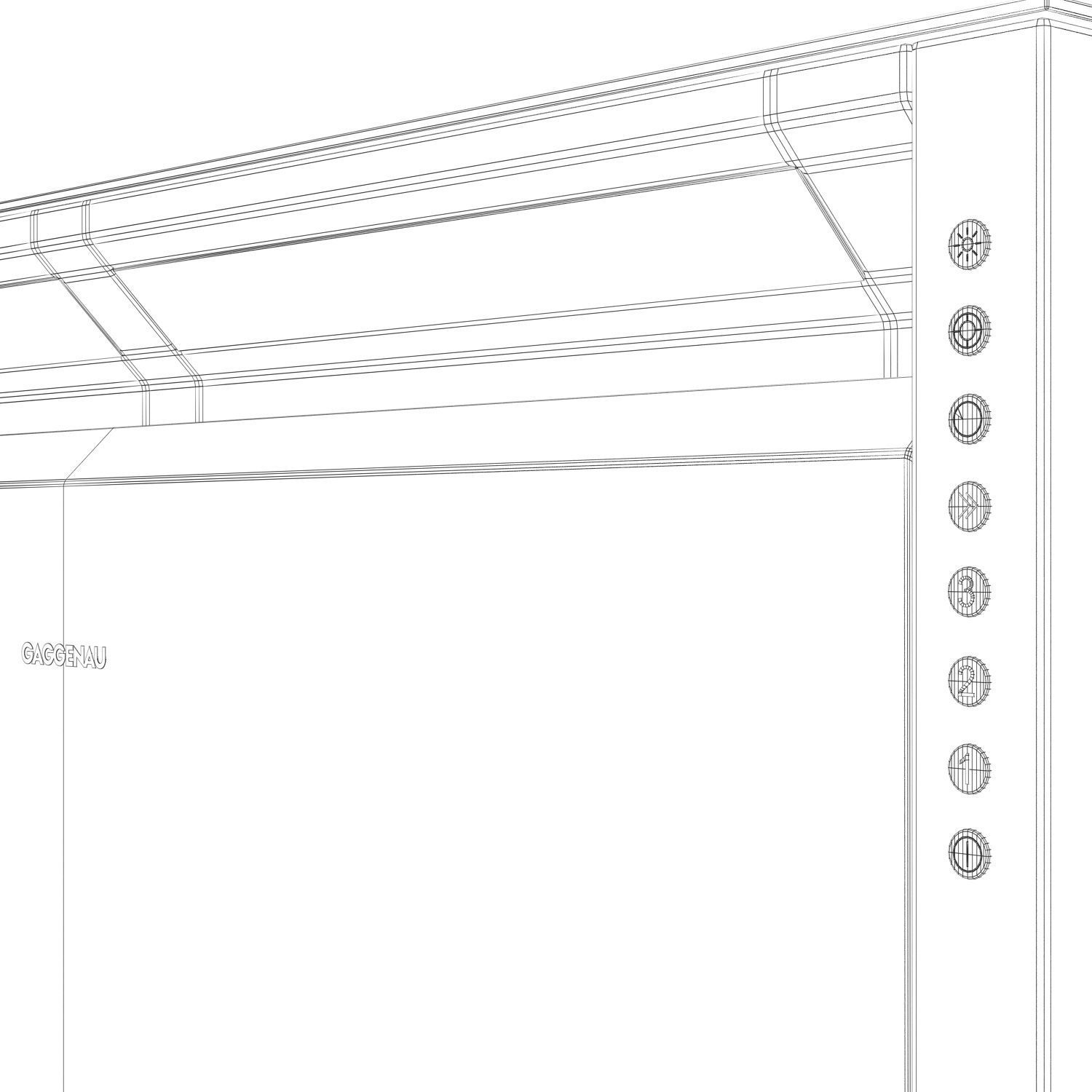 Gaggenau AL400191 table ventilation from 400 series  3D model_7