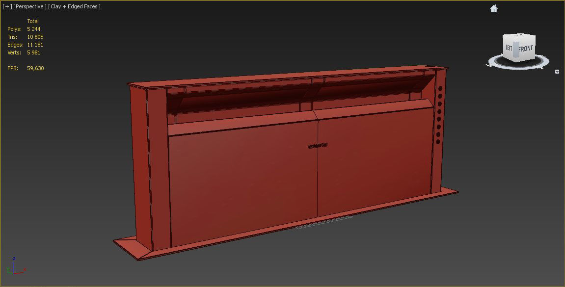 Gaggenau AL400191 table ventilation from 400 series  3D model_11