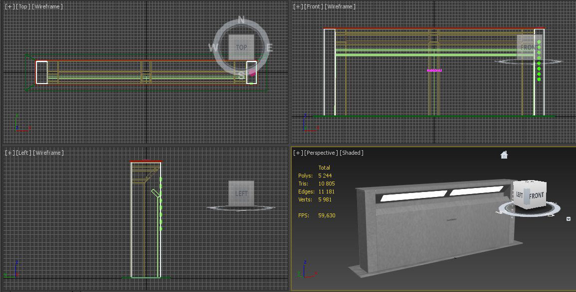 Gaggenau AL400191 table ventilation from 400 series  3D model_8