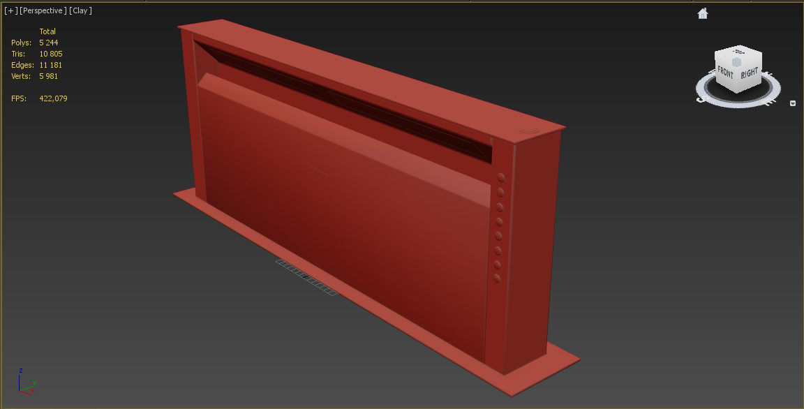 Gaggenau AL400191 table ventilation from 400 series  3D model_12