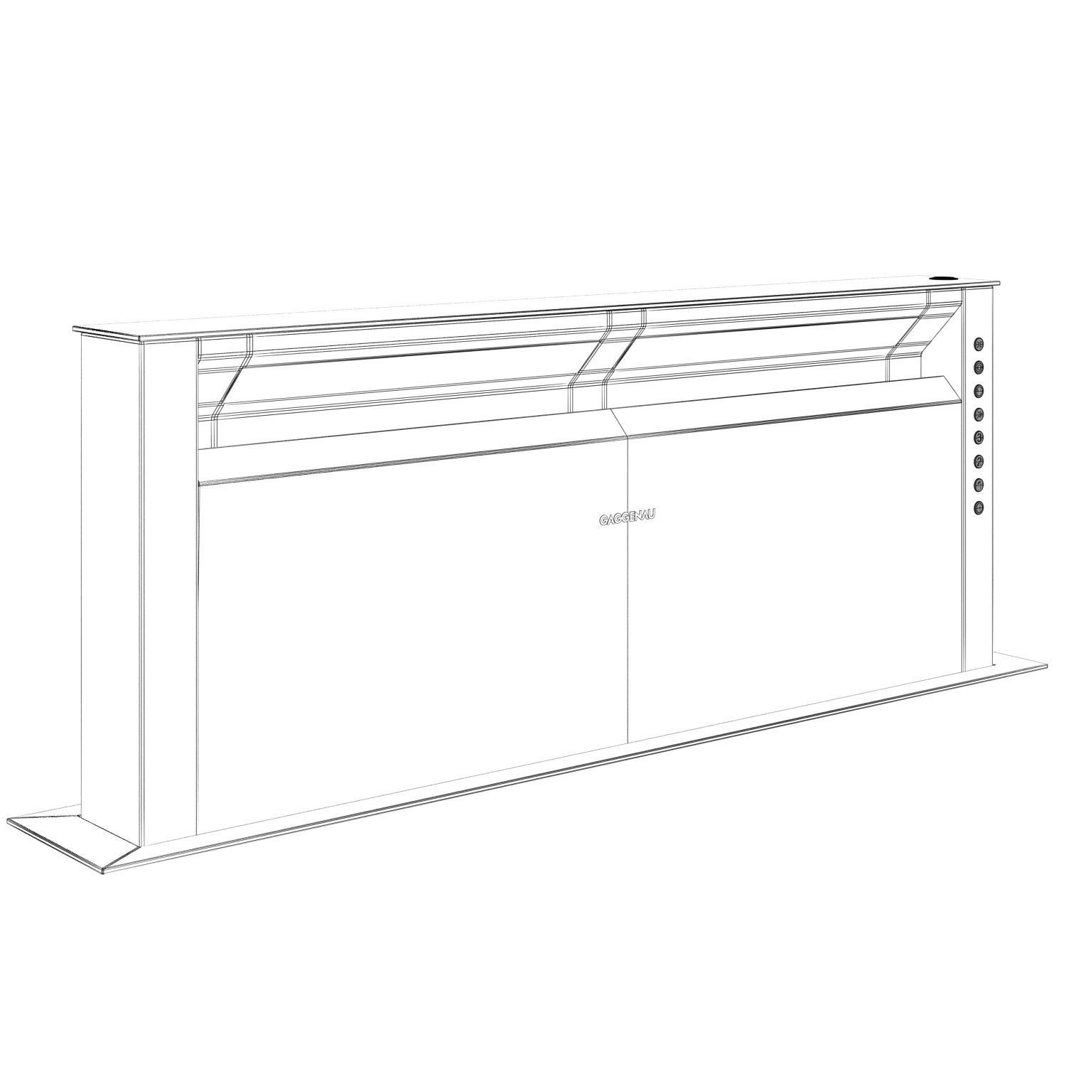 Gaggenau AL400191 table ventilation from 400 series  3D model_6