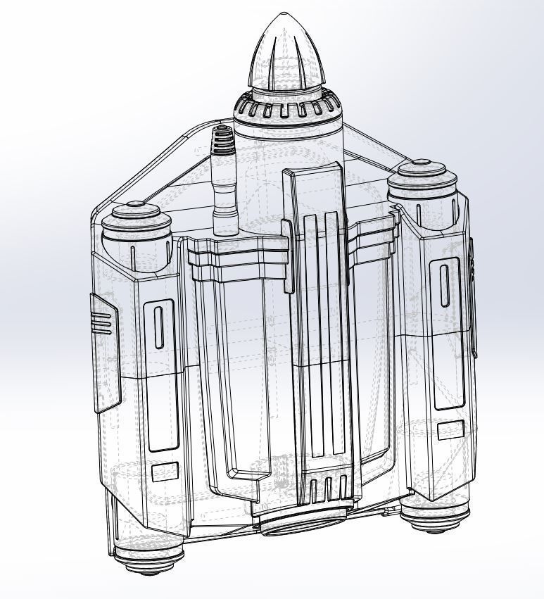 Bo-Katan Kryze Jetpack from The Mandalorian TV series 3D print model_37