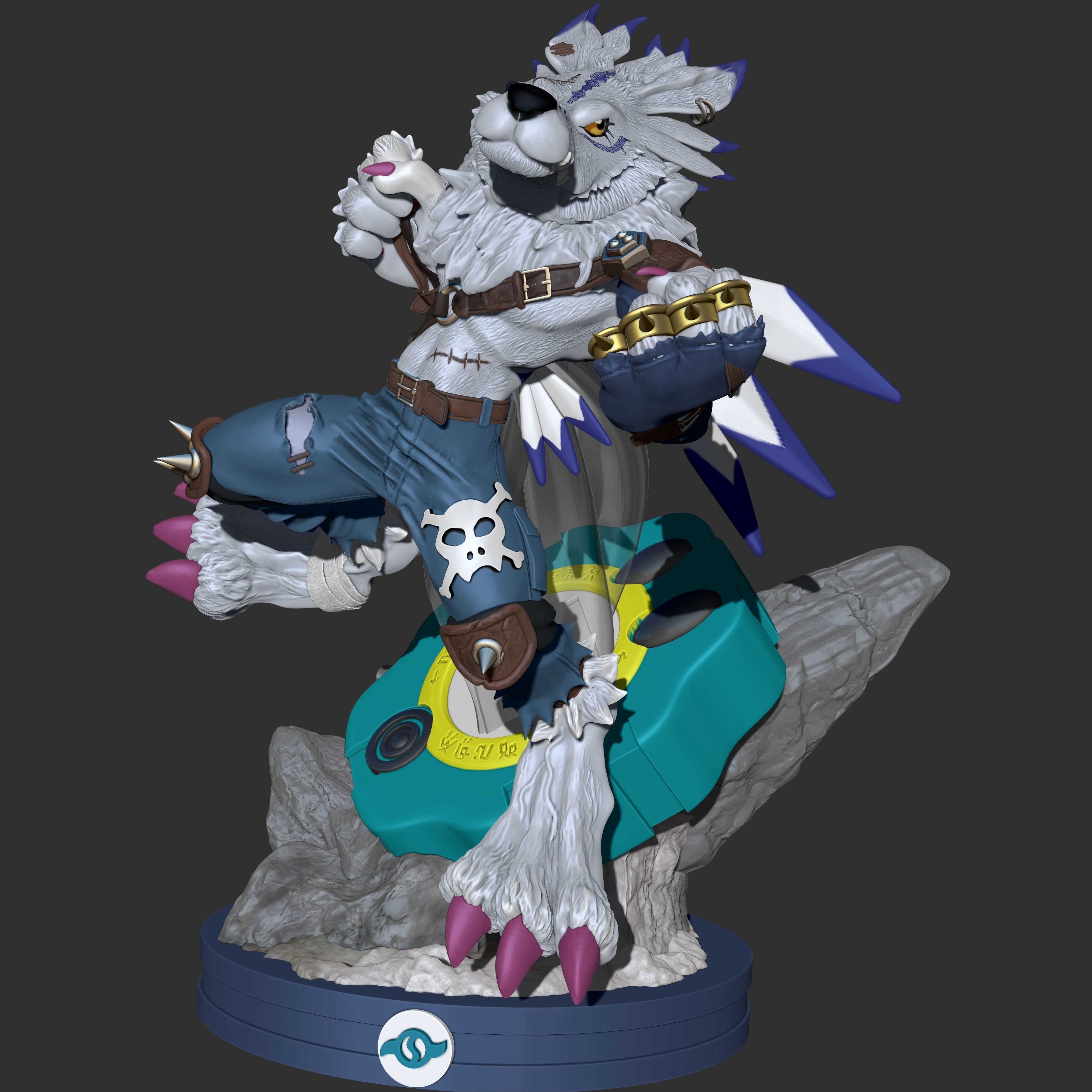 Digimon Weregarurumon to 3D print 3D print model_5