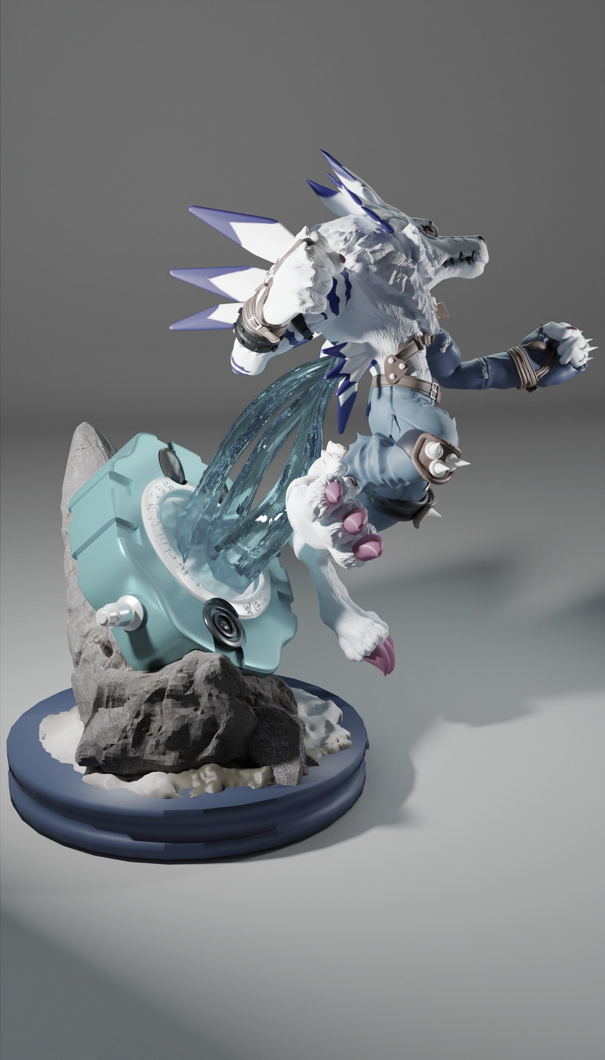 Digimon Weregarurumon to 3D print 3D print model_4