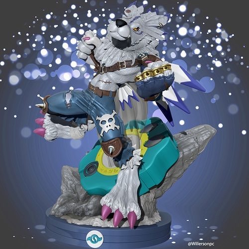 Digimon Weregarurumon to 3D print 3D print model