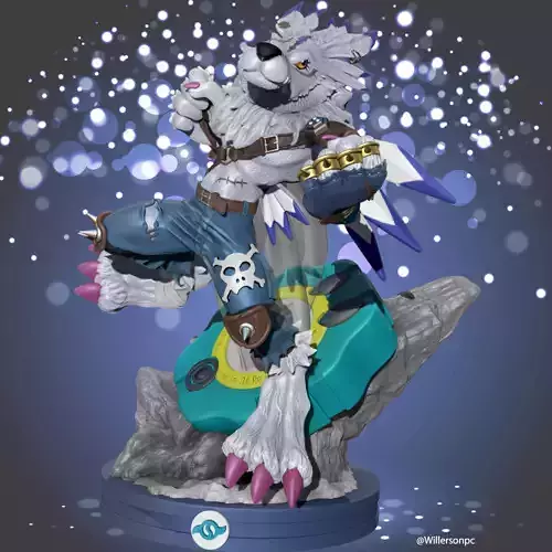 Digimon Weregarurumon to 3D print 3D print model