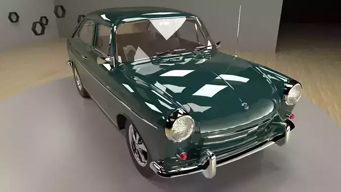 Volkswagen Type 3 fastback 1963 3D model