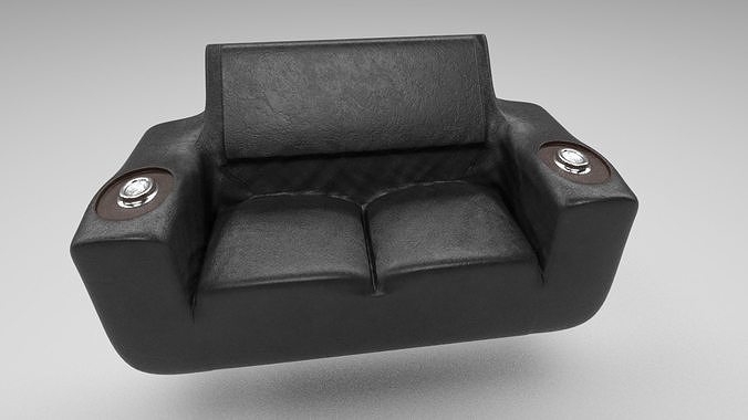 Luxury Double Sofa Chair 3D model