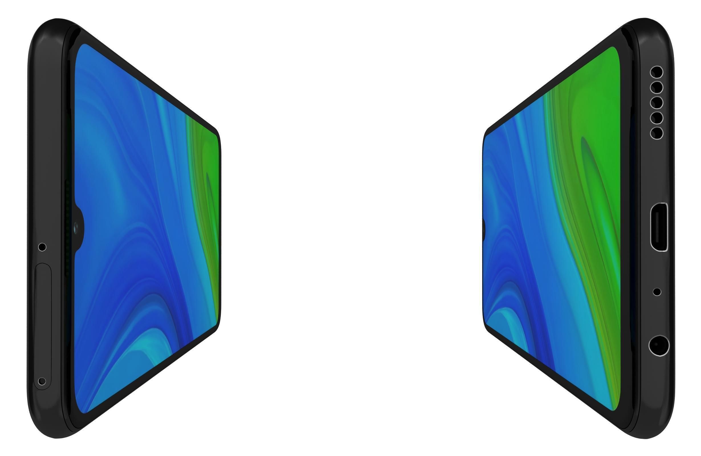 Huawei P smart 2020 Midnight Black 3D model_6