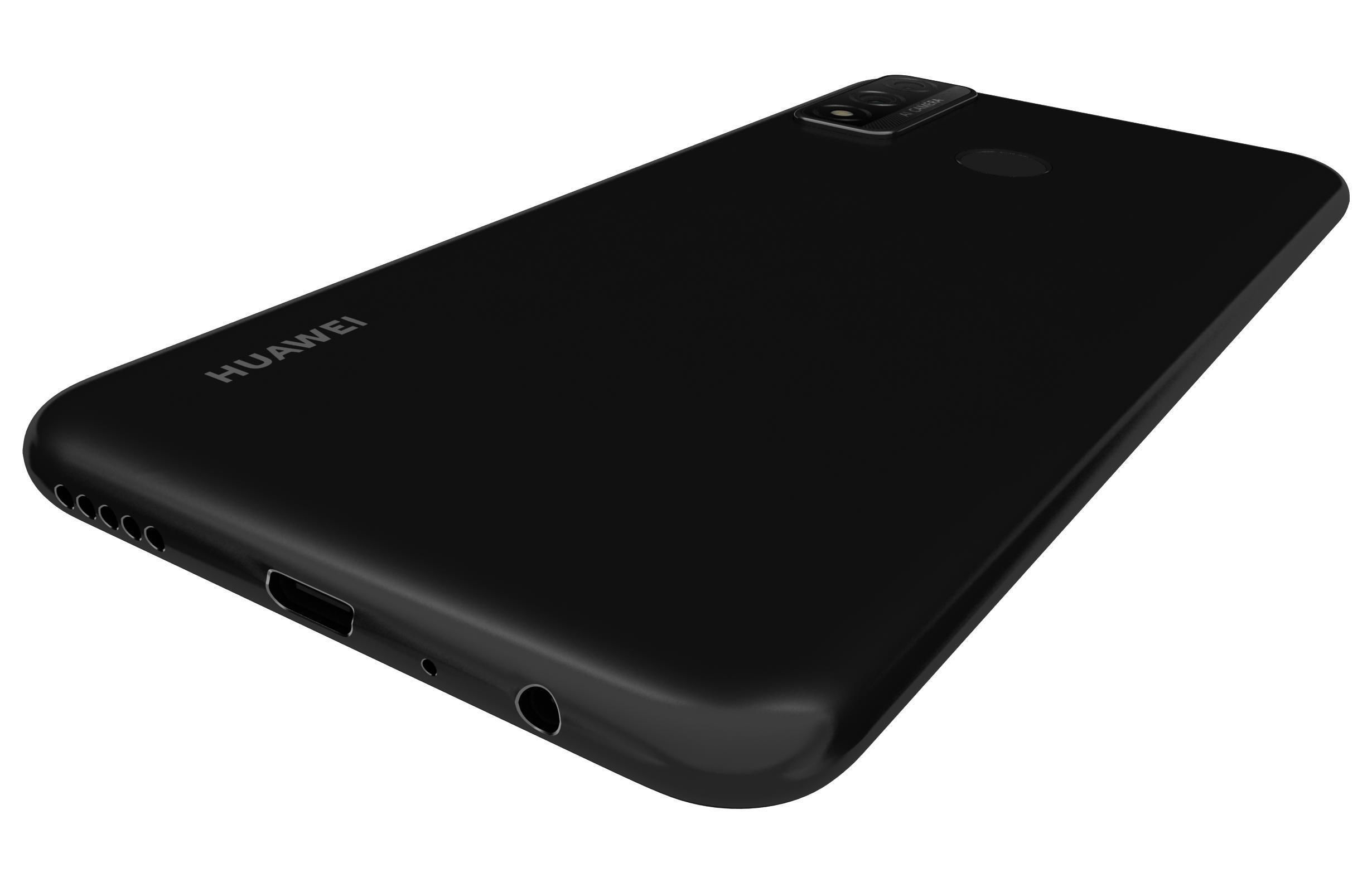Huawei P smart 2020 Midnight Black 3D model_15