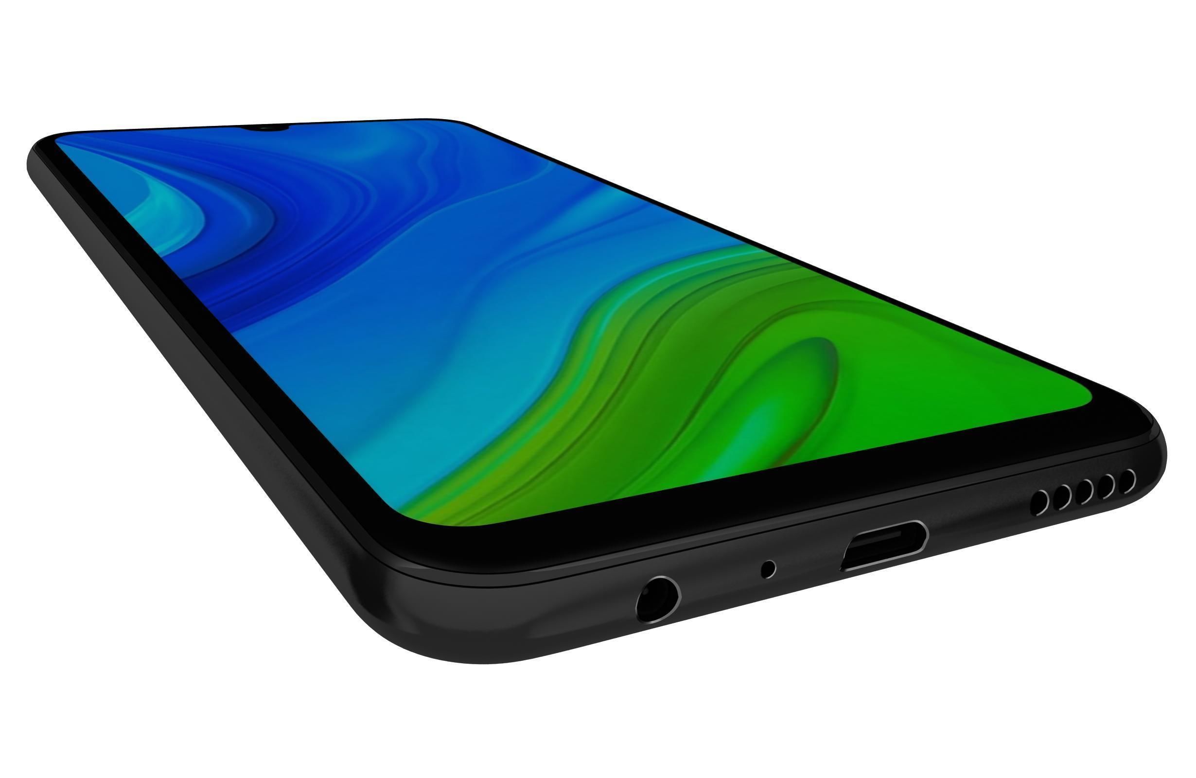 Huawei P smart 2020 Midnight Black 3D model_12